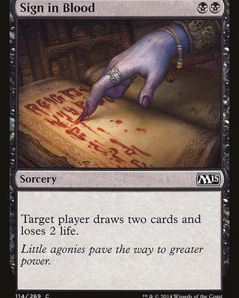 Sign in Blood