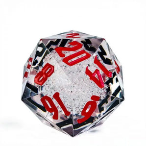 Foam Brain 55mm Titan D20 - Sharp Edge Red and Black Bubbles 