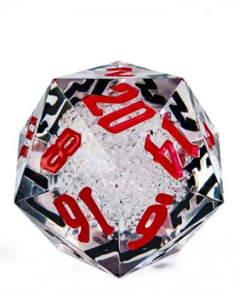 Foam Brain 55mm Titan D20 - Sharp Edge Red and Black Bubbles 