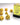 Chessex Dice: Opaque 7-Die RPG Set - Yellow/Black 