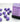 Chessex Dice: Opaque 12mm D6 (36) - Purple/White 