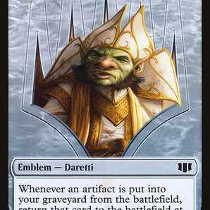 Emblem - Daretti, Scrap Savant // Tuktuk the Returned Double-Sided Token