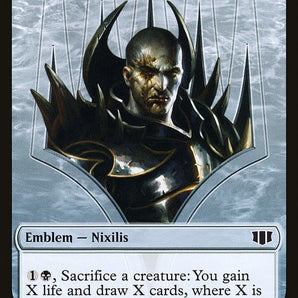 Emblem - Ob Nixilis of the Black Oath // Zombie Double-Sided Token