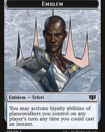 Emblem - Teferi, Temporal Archmage // Zombie (011) Double-Sided Token