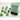 Chessex Dice: Special 12mm D6 (36) - Marble: Green/Dark Green 