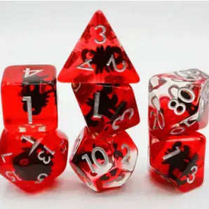 Foam Brain Inclusion Dice RPG Dice Set (7) - Stone Skull