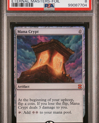 NM-MINT PSA 8 Mana Crypt (Eternal Masters 225) 