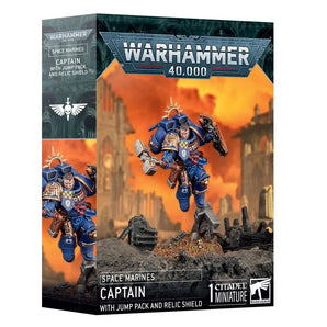 Space Marines Captain with Jump Pack & Relic Shield 