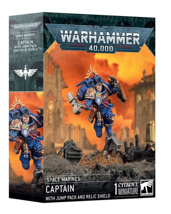 Space Marines Captain with Jump Pack & Relic Shield 