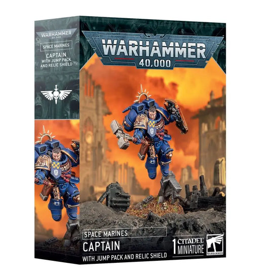 Space Marines Captain with Jump Pack & Relic Shield 