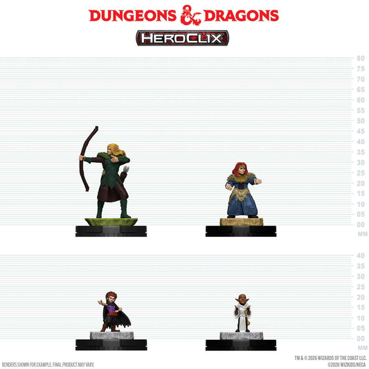 Heroclix 400 D&D: Adventuring Party 1 
