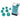 Chessex Dice: Luminary 7-Die RPG Set - Teal/Gold 