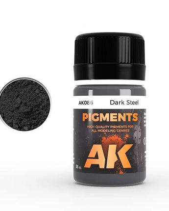 AK Interactive Dark Steel Pigment 35ml Bottle 