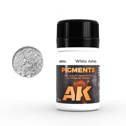 AK Interactive White Ashes Pigment 35ml Bottle 