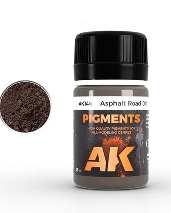 AK Interactive Asphalt Road Dirt Pigment 35ml Bottle 