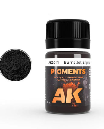 AK Interactive Air Series: Burnt Jet Engine Pigment 35ml Bottle 