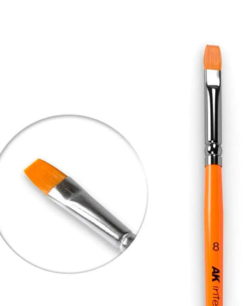 AKI Flat Brush: Synthetic No. 8 