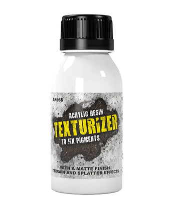 AK Interactive Texturizer Acrylic Resin for Pigments 100ml Bottle 