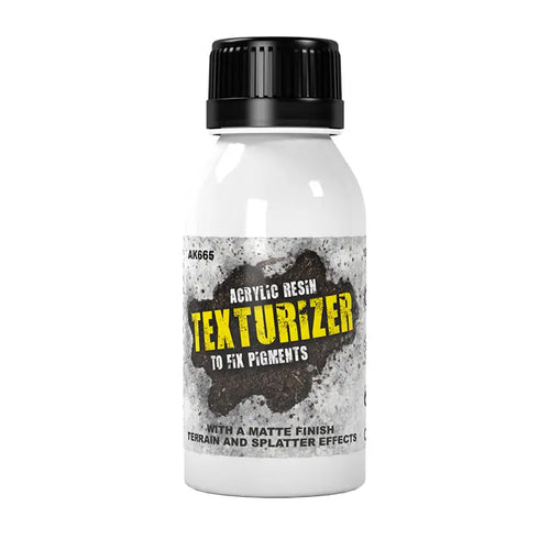 AK Interactive Texturizer Acrylic Resin for Pigments 100ml Bottle 