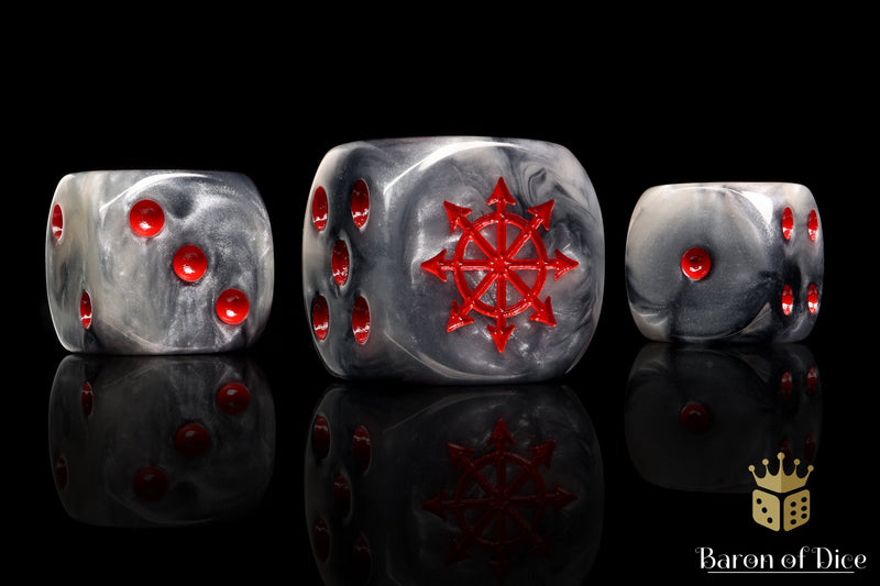 Load image into Gallery viewer, Chaos Demon Dice - Red Star
