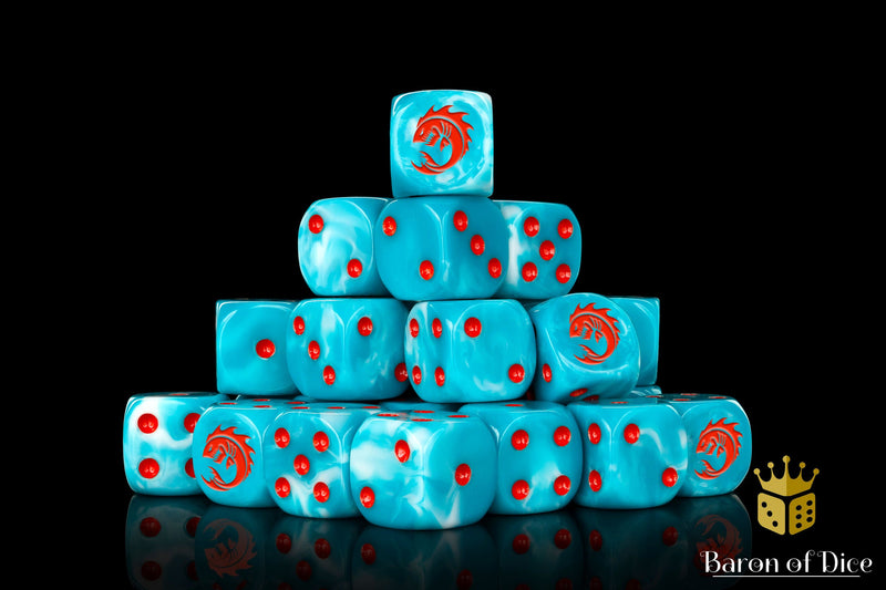 Load image into Gallery viewer, Sea Monsters Dice - Orange
