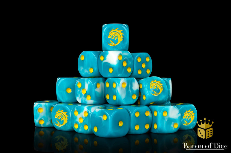 Load image into Gallery viewer, Sea Monsters Dice - Yellow
