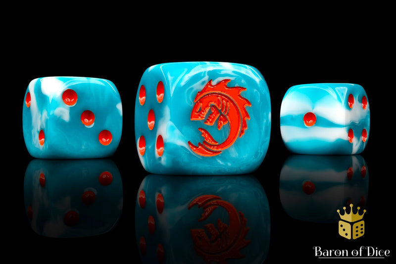 Load image into Gallery viewer, Sea Monsters Dice - Orange
