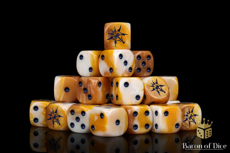 Load image into Gallery viewer, Lightning Hammer Dice - Golden Hues
