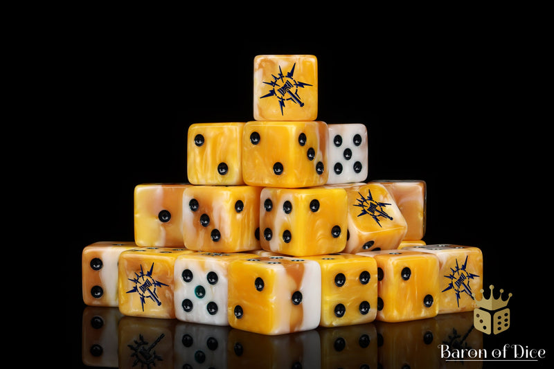 Load image into Gallery viewer, Lightning Hammer Dice - Golden Hues
