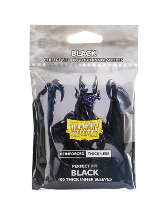 Dragon Shield Perfect Fit Standard Thick Inner Black 100ct 