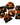 The Crooked Moon: 7CT Golden Sharp Resin Polyhedral Dice Set 