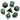 Algal Gemstone - Engraved with Gold 