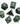 Algal Gemstone - Engraved with Gold 