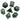 Algal Gemstone - Engraved with Gold 