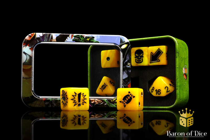 Load image into Gallery viewer, Twilight - Bloody Football Dice (Set of 7)
