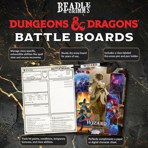 Beadle & Grimm Dungeons And Dragons: Battle Board: Wizard Class 