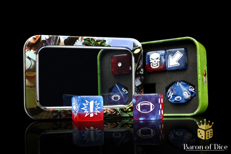 Load image into Gallery viewer, Revolution - Bloody Football Dice (Set of 7)
