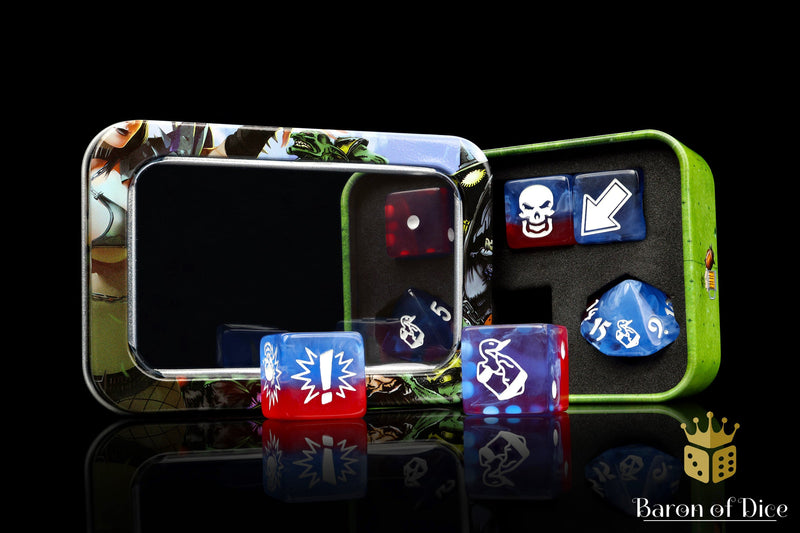 Load image into Gallery viewer, Revolution - Bloody Football Dice (Set of 7)
