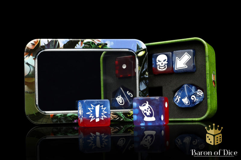 Load image into Gallery viewer, Revolution - Bloody Football Dice (Set of 7)
