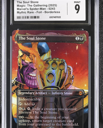 MINT CGC 9 The Soul Stone - Borderless (Spider-Man 243) 