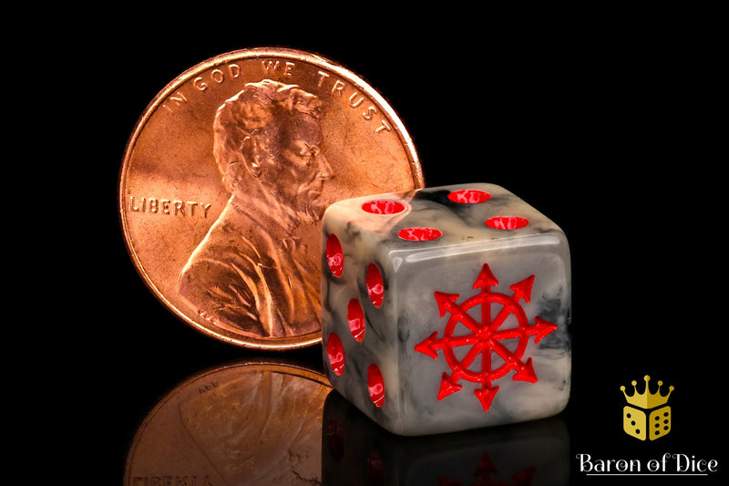 Load image into Gallery viewer, Chaos Demon Dice - Red Star
