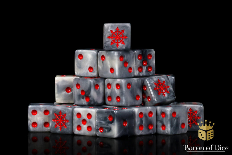 Load image into Gallery viewer, Chaos Demon Dice - Red Star
