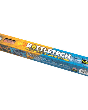 BattleTech: Battle Mat - Fire and Ice Umber Station 