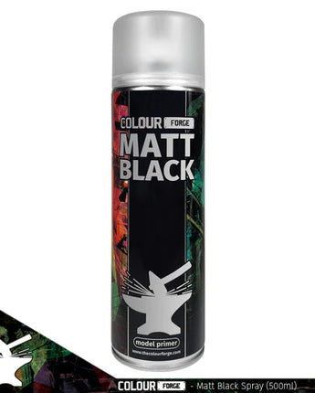 Colour Forge Spray Primer - Matt Black 