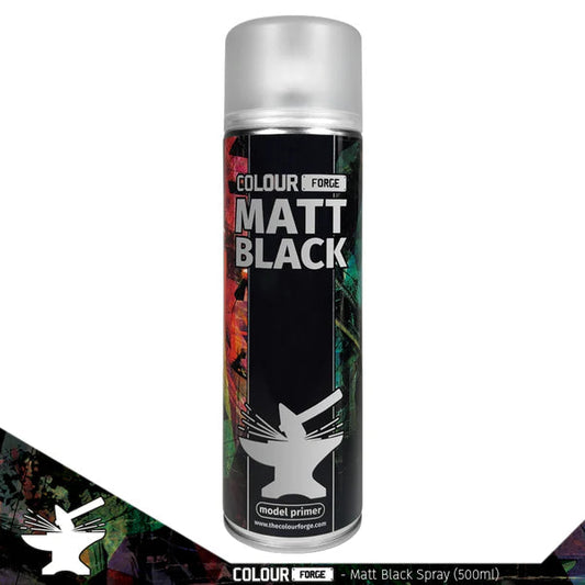 Colour Forge Spray Primer - Matt Black 
