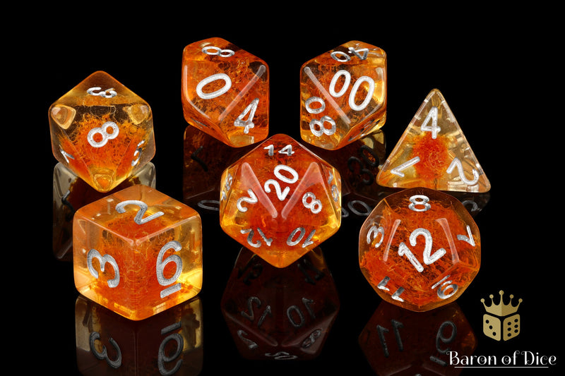 Load image into Gallery viewer, Sunstone RPG Dice Set - 7 Pieces
