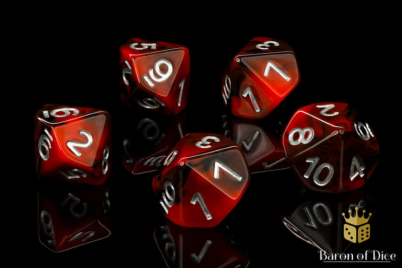 Load image into Gallery viewer, Counter - Red and Black D10
