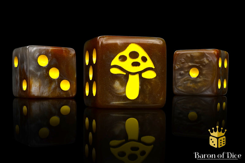 Load image into Gallery viewer, Shroom Dice - Yellow
