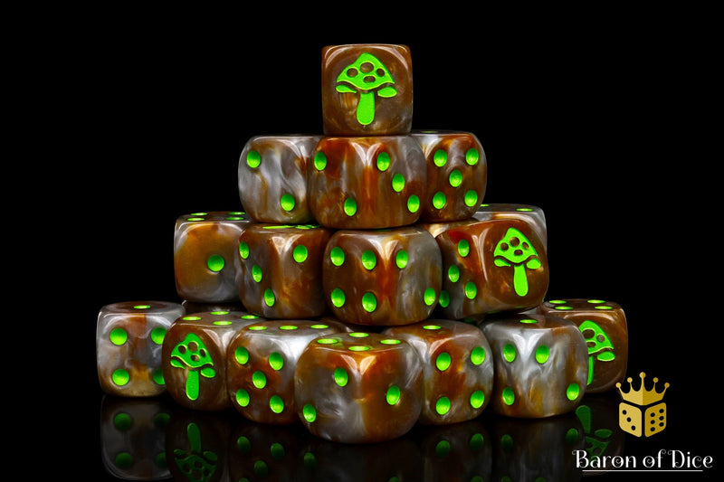 Load image into Gallery viewer, Shroom Dice - Bright Green
