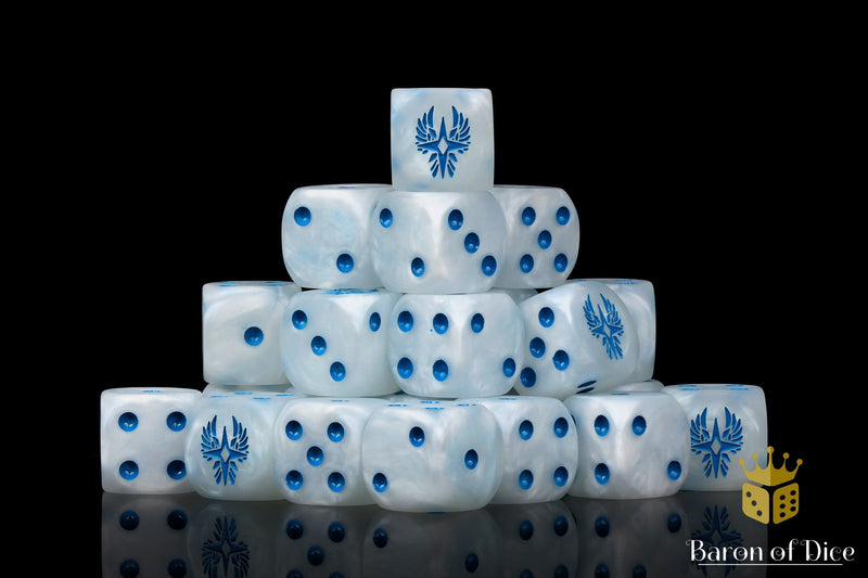 Load image into Gallery viewer, Magical Elves Dice - Ancient White 
